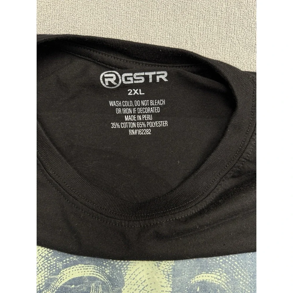 GSTR Hustle Benjamin Franklin Graphic Long Sleeve T Shirt Black 2XL Streetwear